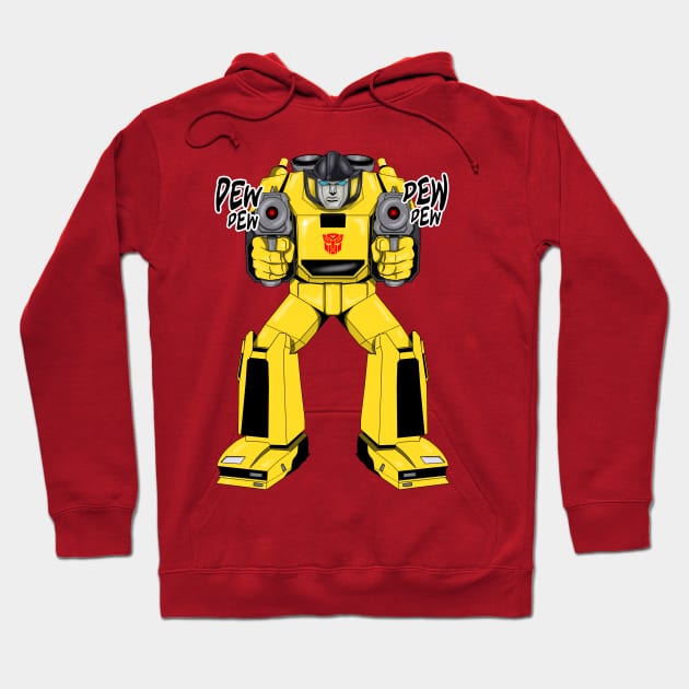 Transformers Sunstreaker G1 Pew Pew Hoodie by nicitadesigns